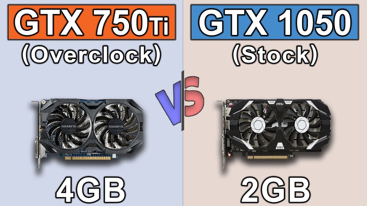 GTX 750 Ti (4GB) Overclock vs GTX 1050 (2GB) Stock | Core i3-8100 | New Games Benchmarks