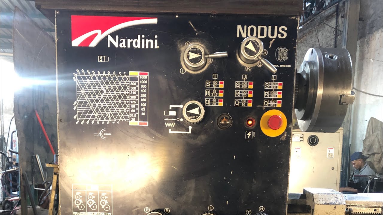 Troca do fuso transversal torno mec&acirc;nico Nardini Nodus 325