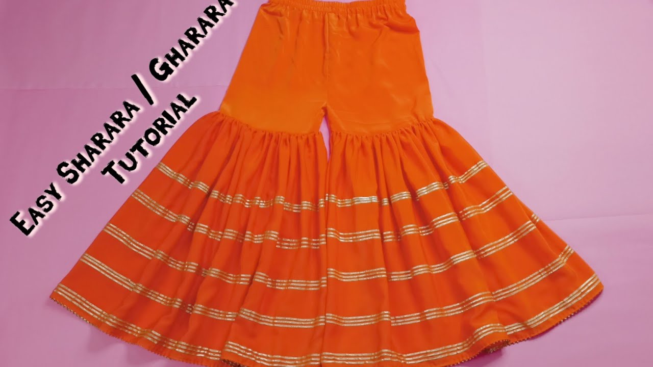 Sharara/gharara cutting and stitching / layered sharara/gharara cutting and stitching / sharara suit