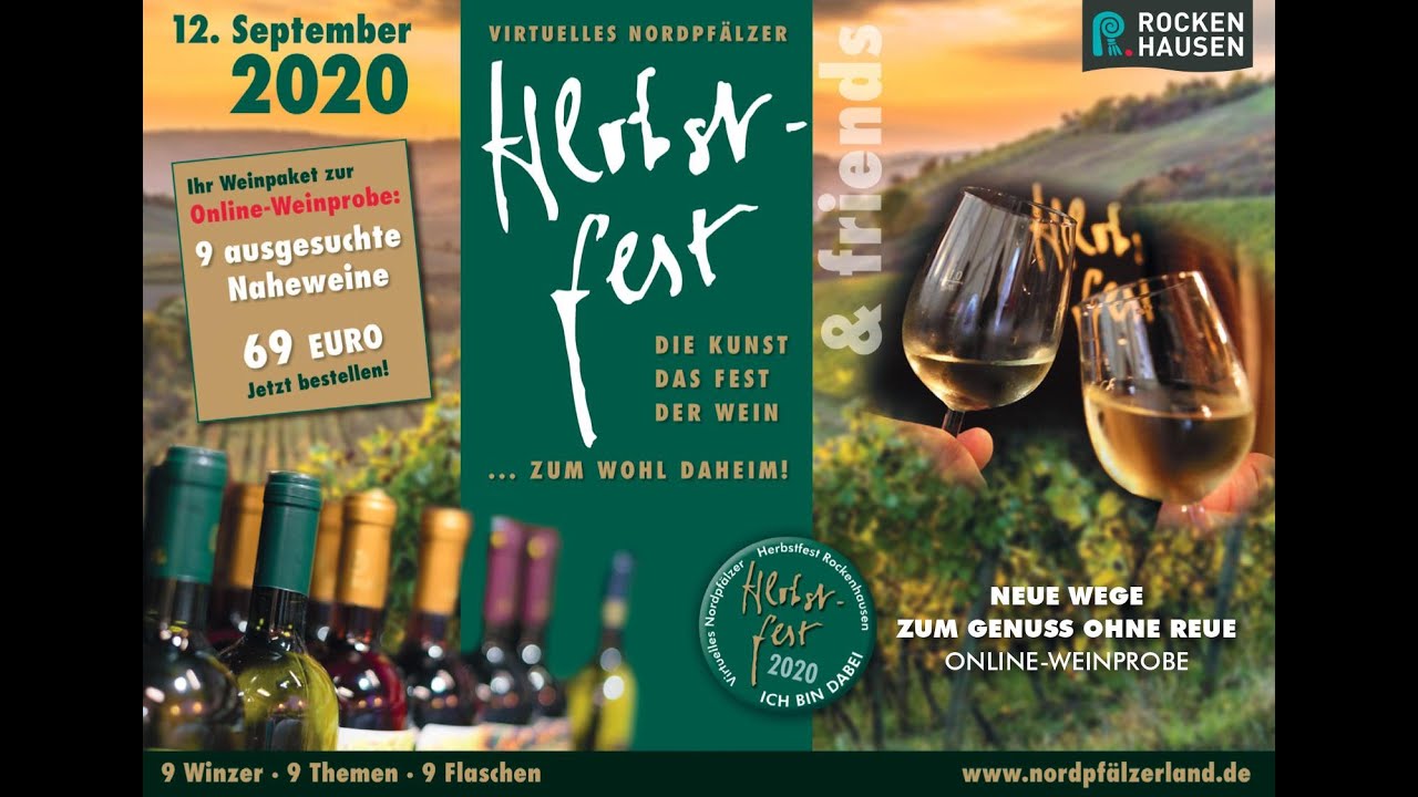 Nordpfälzer Herbstfest 2020 - Virtuelle Weinprobe - Stadt Rockenhausen