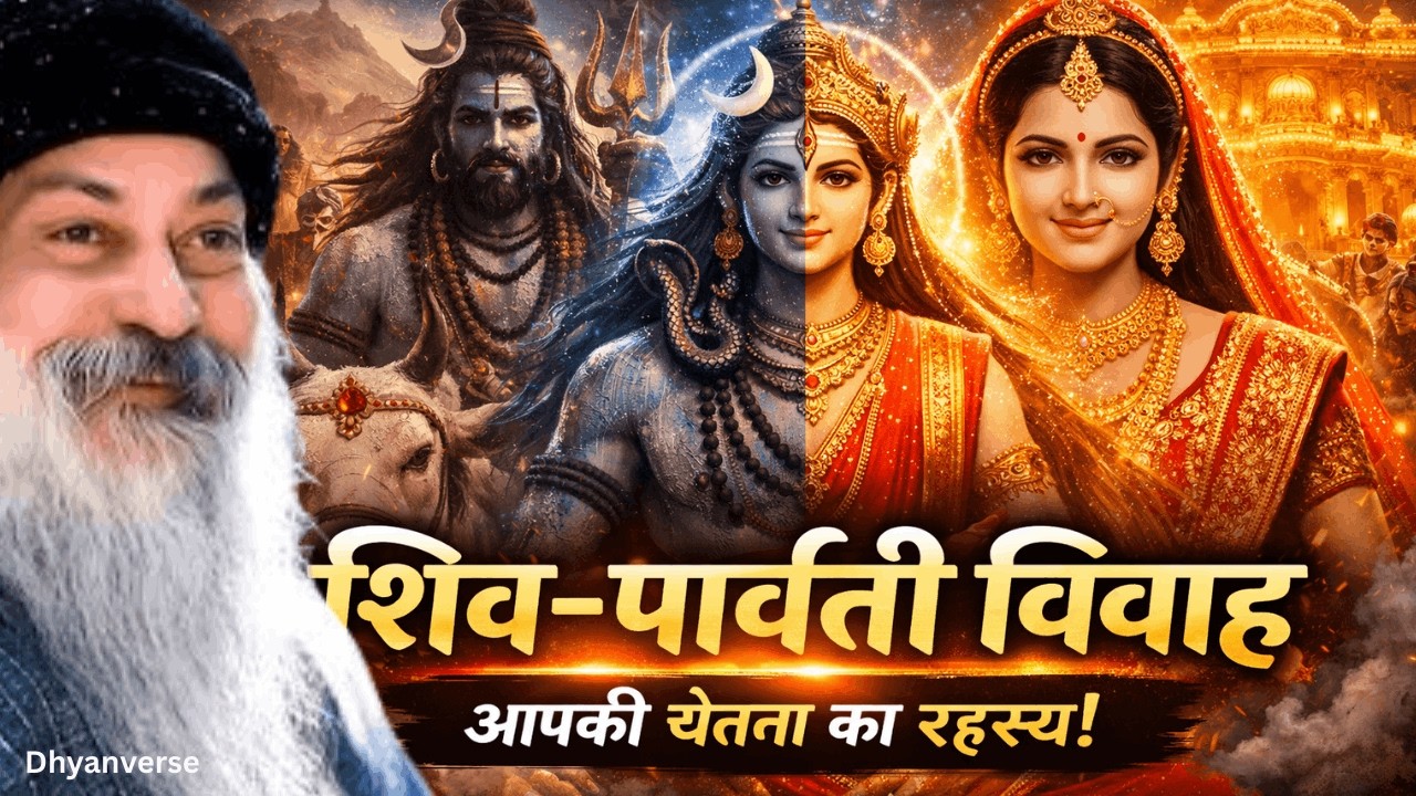 इस शिवरात्रि जानिए शिव-पार्वती विवाह का असली रहस्य 😱| चेतना-शक्ति का ब्रह्मांडीय मिलन#osho#shivratri