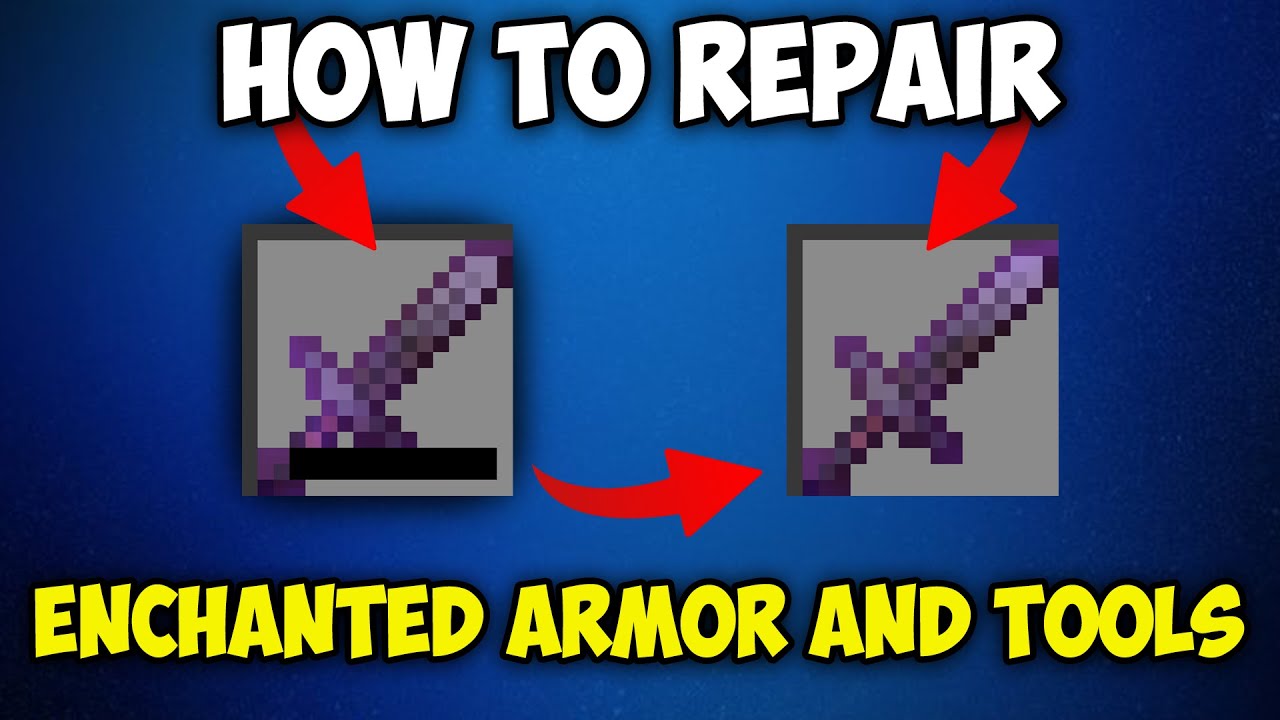 How to REPAIR Enchanted Armor and Tools in Minecraft 1.21.1