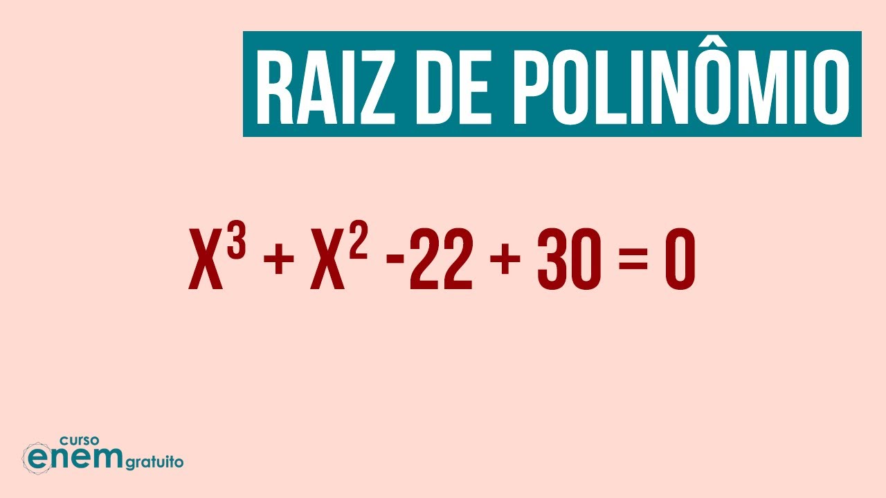 RAIZ DE POLINÔMIOS | Resumo de Matemática para o Enem