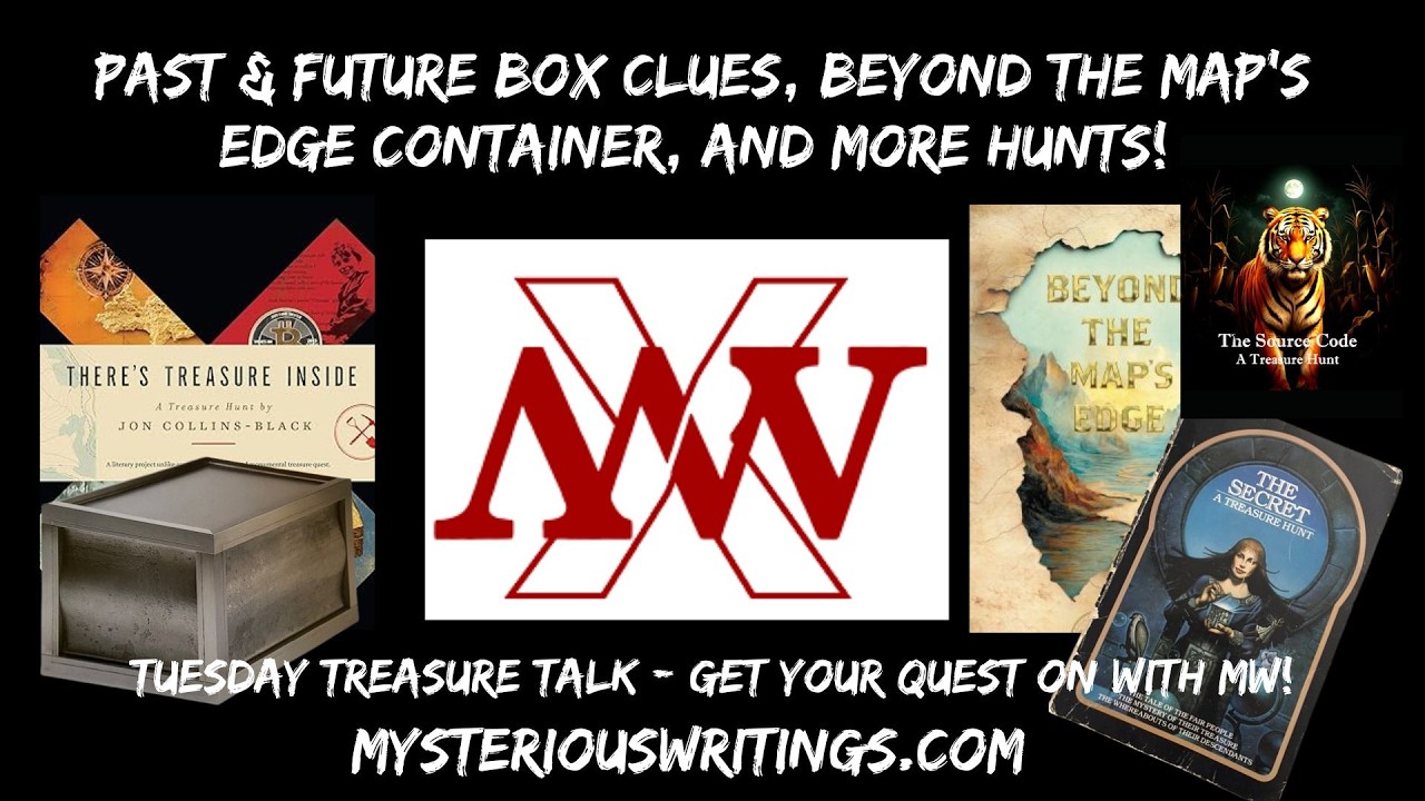 There's Treasure Inside Clues, Beyond the Map's Edge Container, Treasure Hunts #puzzlechallenge