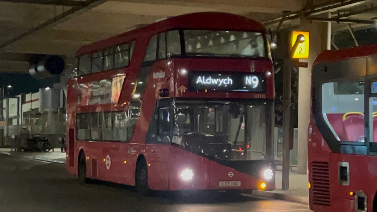Full Route Visual | Route N9 | Aldwych to Heathrow Airport, Terminal 5 | Metroline LT110 LTZ110