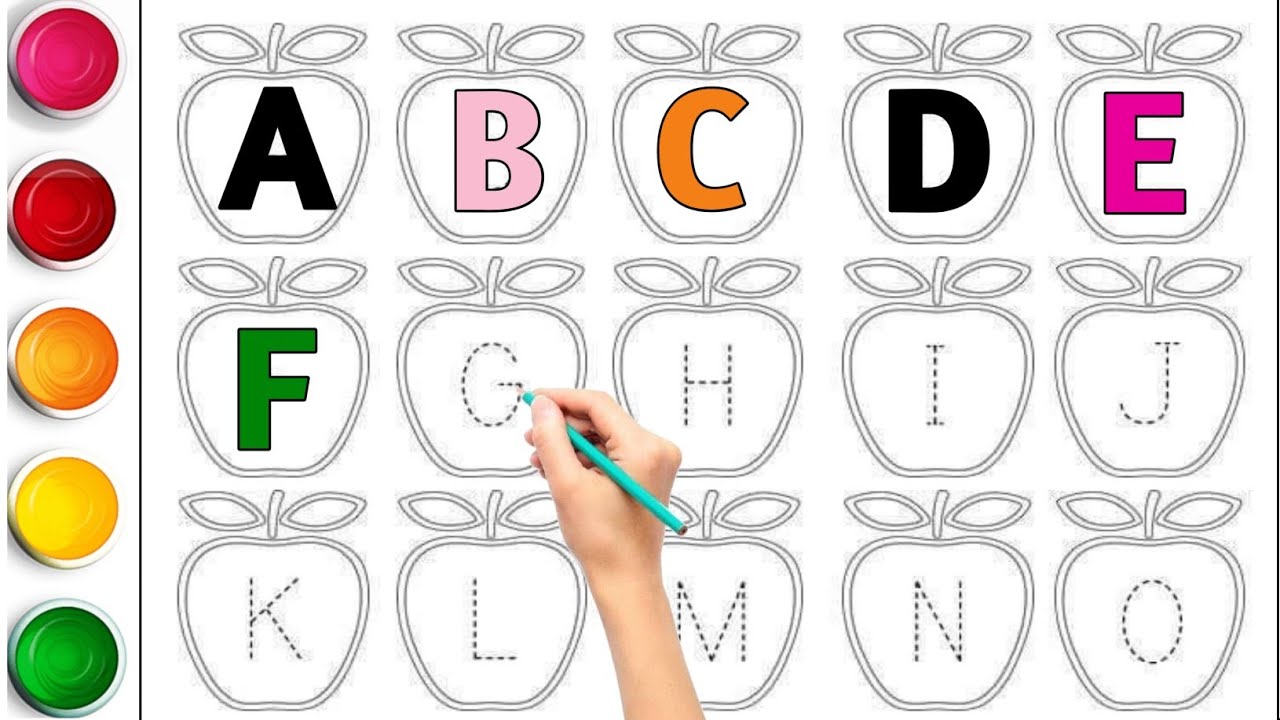  A to Z Alphabet Tracing | Capital Letters Writing Practice | Kids English Worksheet | ABCD