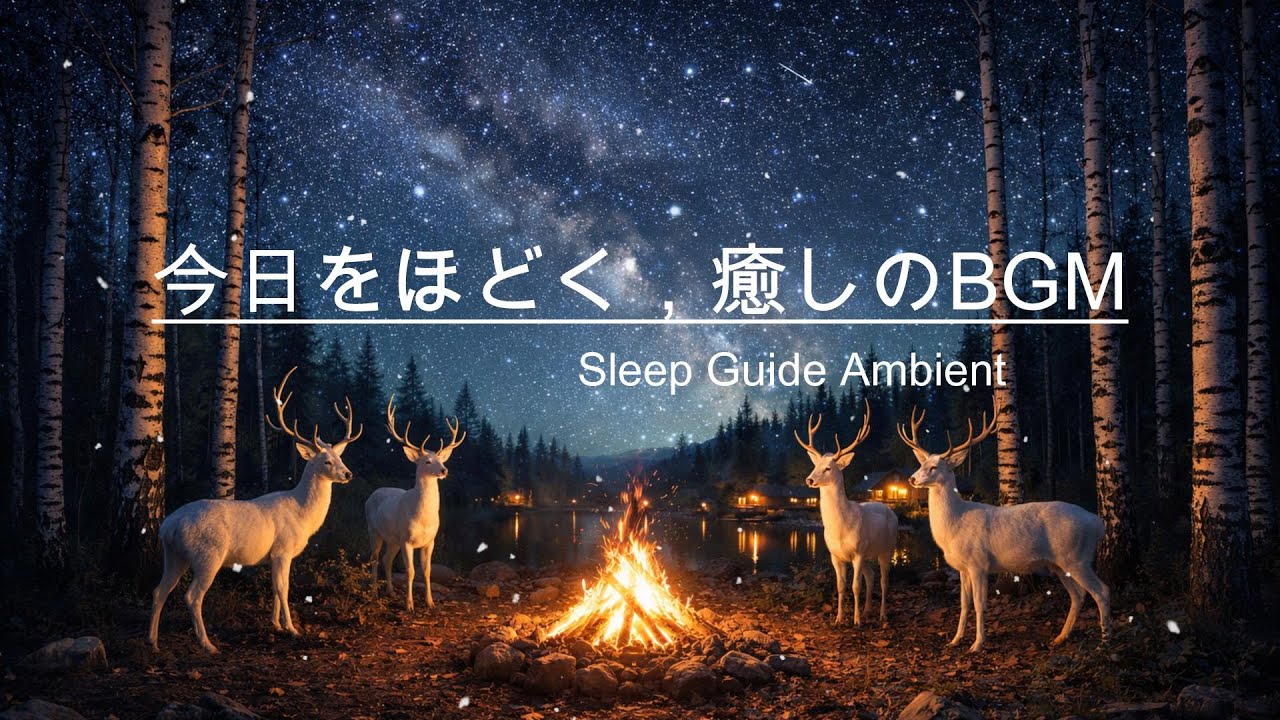 【今日をほどく/癒しのBGM】森と焚き火の夜/癒しの音楽/ヒーリングミュージック/自律神経を整える/睡眠・作業用BGM/ピアノ