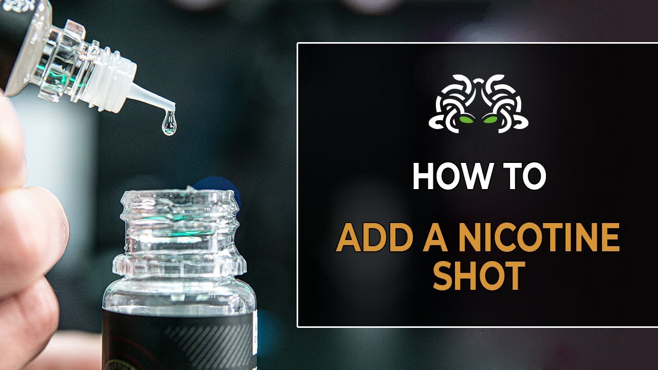 How to add a nicotine shot to a shortfill