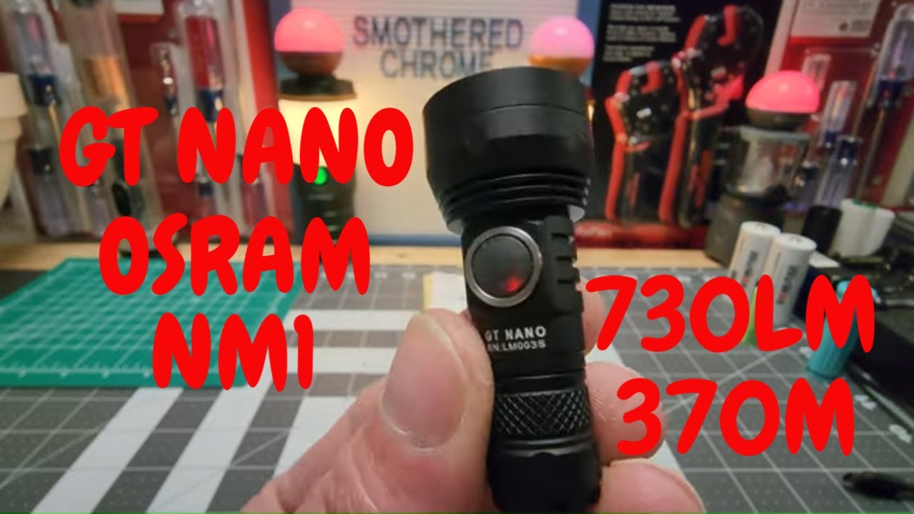 LUMINTOP GT NANO WORLD'S SMALLEST THROWER OSRAM NM1 LED 730LM 370M
