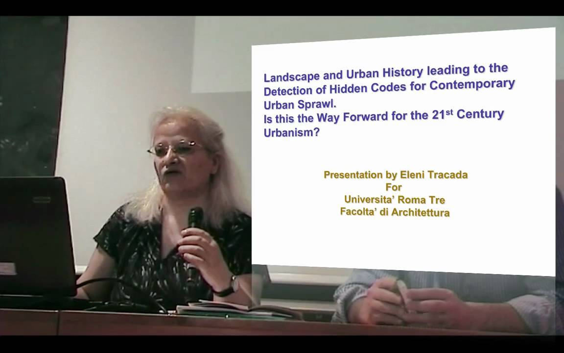 Biourbanism  --  Lecture Prof.ssa Tracada