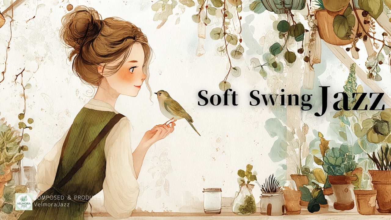Quiet Morning Cafe Jazz ☕ Relaxing 1940s Home Caf&eacute; Playlist | Cozy Garden Morning