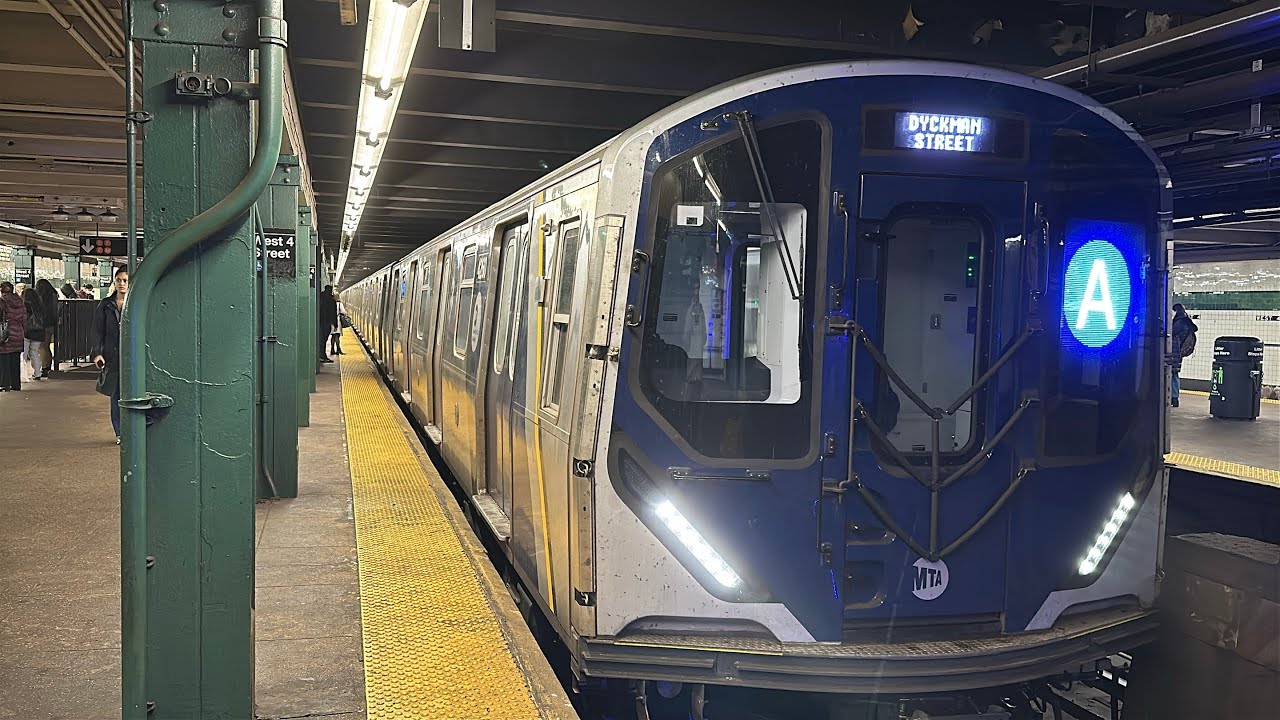 IND 8th Avenue Line: (A) (C) (E) Trains @ West 4th Street-Washington Square (R46, R160, R179, R211A)