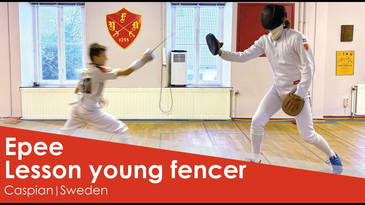 Epee Fencing Lesson – Caspian P Törn Training a Young Fencer | 2026-02-10