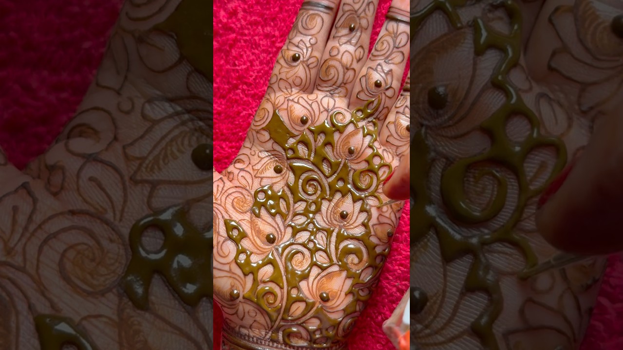 #shorts full hand lotus mehndi design 2025