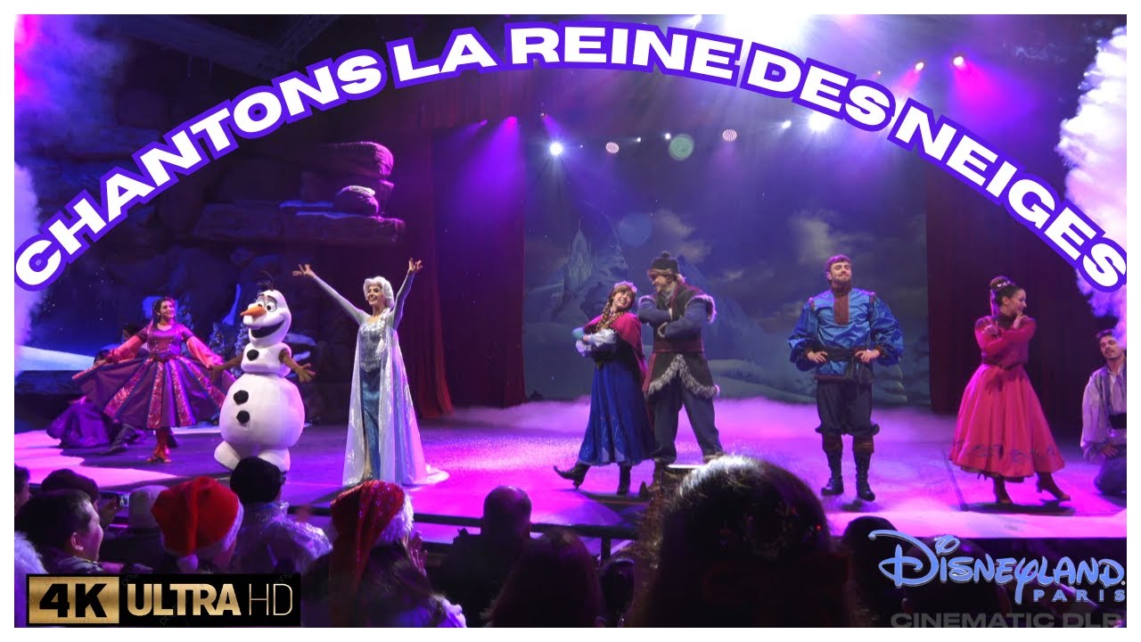 CHANTONS LA REINE DES NEIGES - KARAOKE SUR SCENE DISNEYLAND PARIS