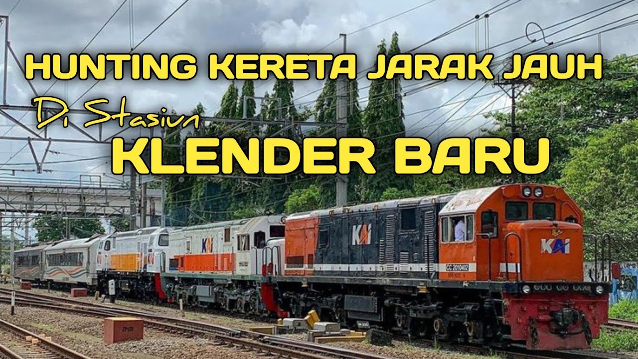 GAK NYANGKA! Kereta Jarak Jauh Melintas Kencang di Klender Baru!