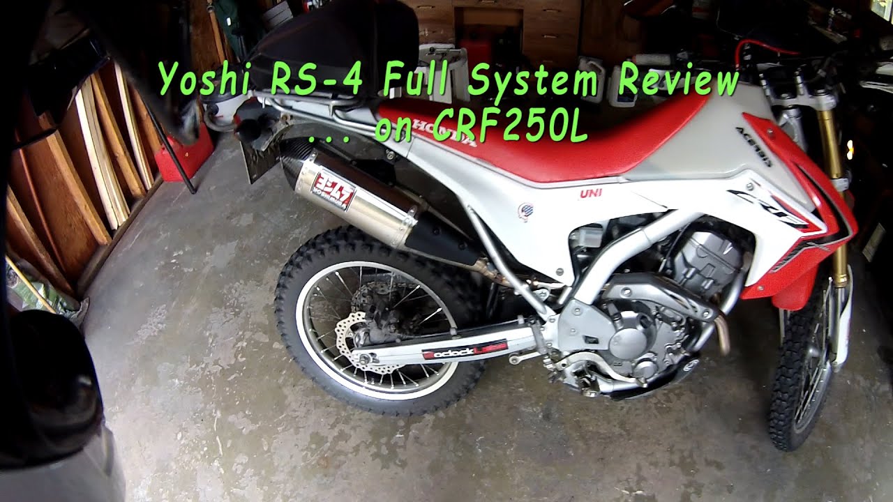 Yoshimura RS 4 Full System Review Installed on CRF250L