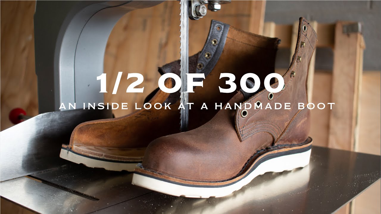 Boot Cut In Half | Full Reveal of JK Boot's Handmade Construction of the 300 Boot