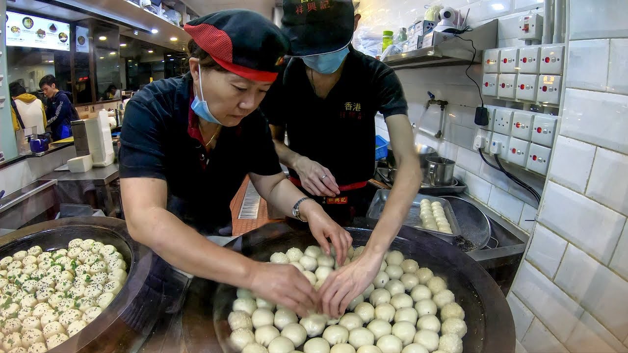Shanghai Pan-Fried Buns. Michelin Star Rated Street Food of Hong Kong