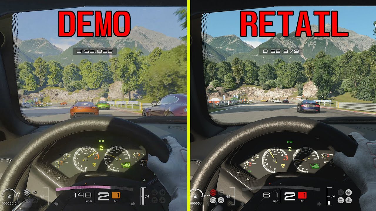 Gran Turismo 7 Demo vs Retail Graphics Comparison / Deep Forest Raceway Comparison