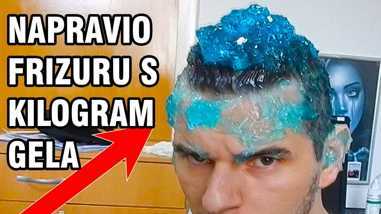 KAKO IMATI OPASNU FRIZURU!! TUTORIJAL (1kg GELA)