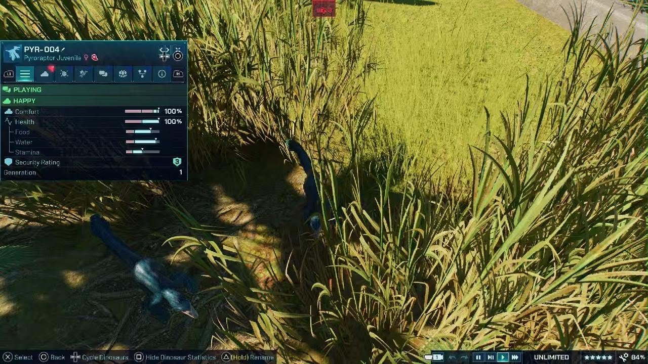 Jurassic World Evolution3 Baby pyroraptors