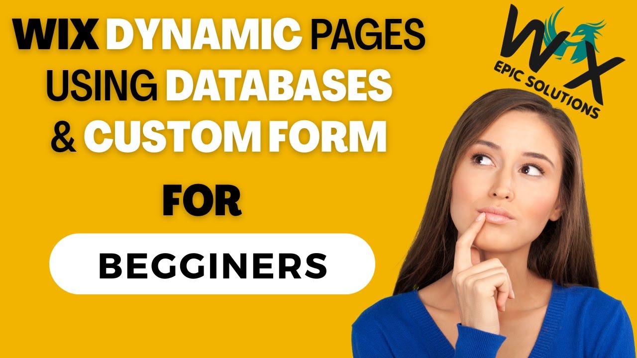 How to create dynamic pages using databases & custom form