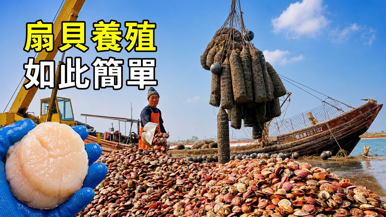 扇貝的秘密，養殖過程大開眼界