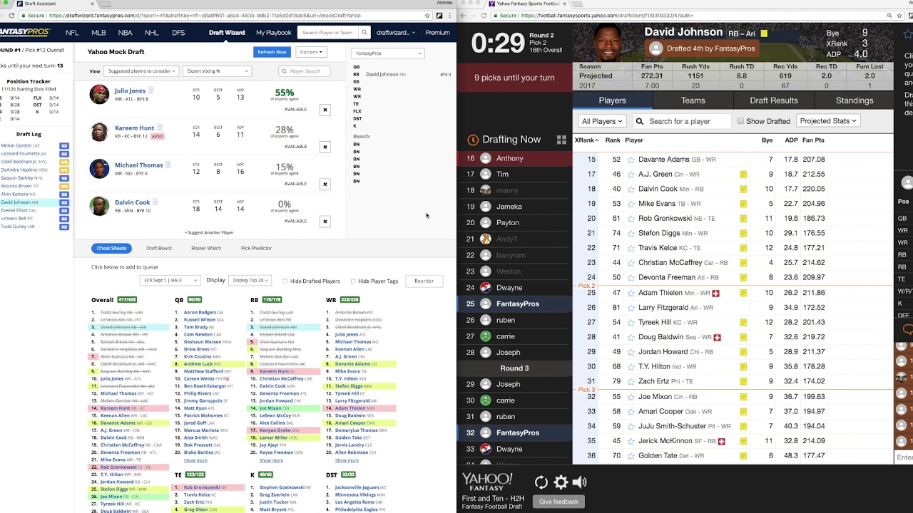 Draft Wizard Draft Assistant w/ Sync, Updated for 2018
