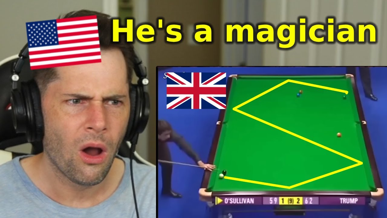American Reacts to Ronnie O'Sullivan's GREATEST Snooker Shots