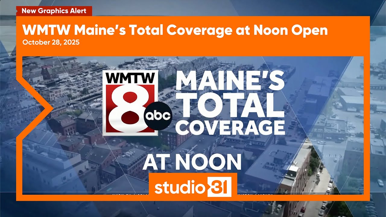 WMTW Maine's Total Coverage at Noon Open, 10/28/2025 (New Graphics)