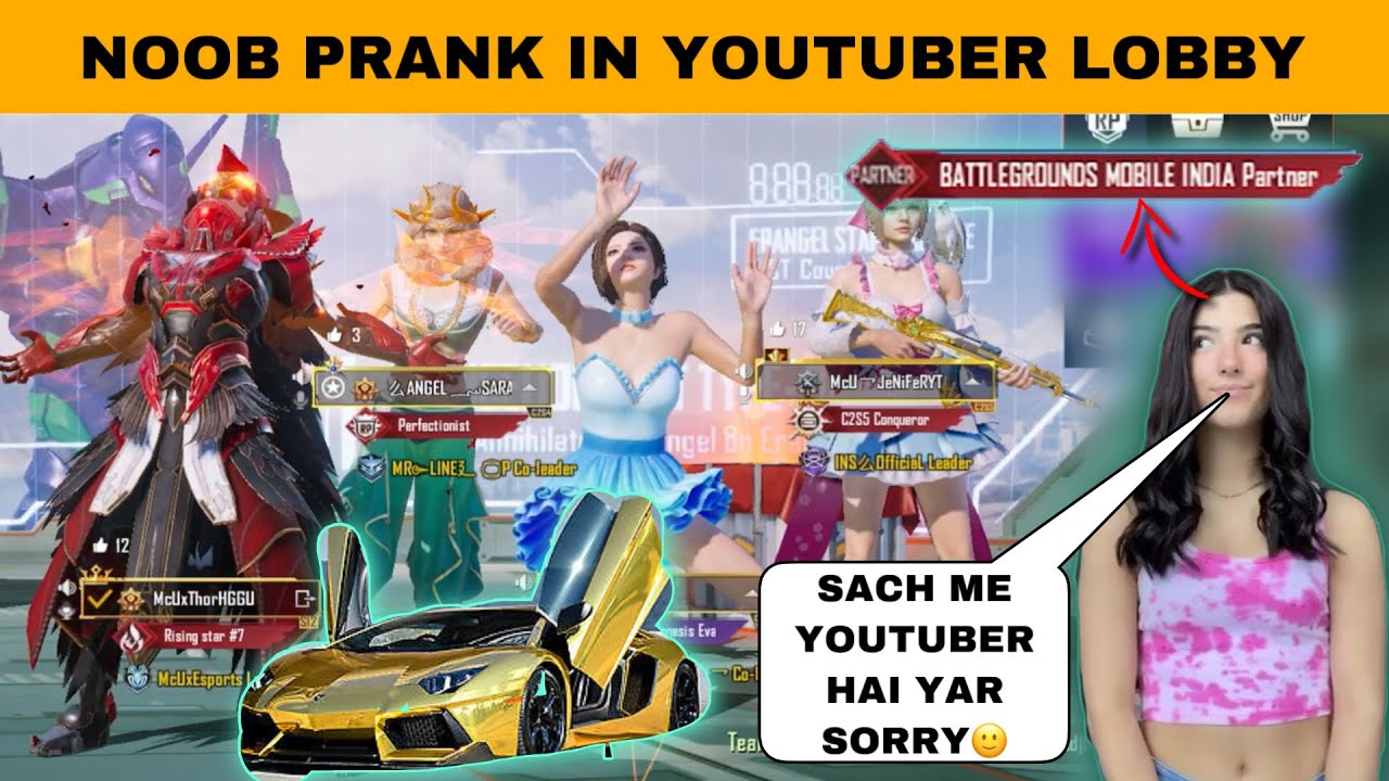 3 RANDOM GIRL SHOCKED AFTER SEEING 2 YOUTUBER IN SAME LOBBY😱 | BEST NOOB PRANK |