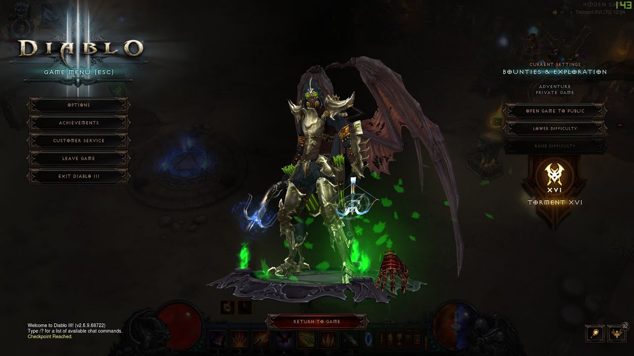 [Diablo III] เจาะบิ้วด์ Demon Hunter Gear of Dreadlands