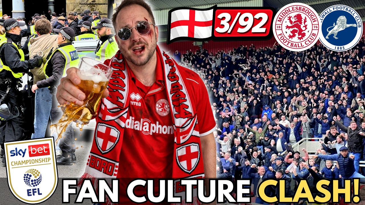 🔥 Fans CLASH But I Survived Boro Ultras & Crazy Millwall Fans... IT GOT HEATED | 3/92