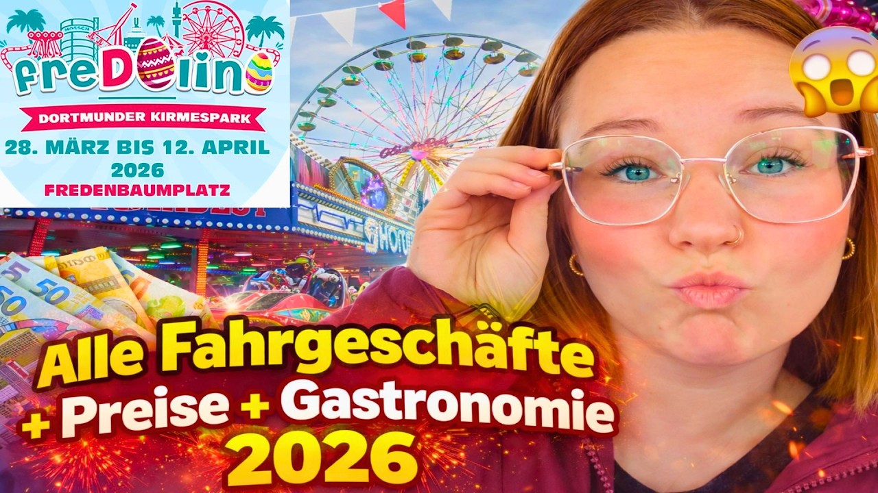 FREDOLINO Dortmund 2026 / Alle Fahrgesch&auml;fte + Preise + Gastronomie / Kirmes / Kermis / Vlog / BVB