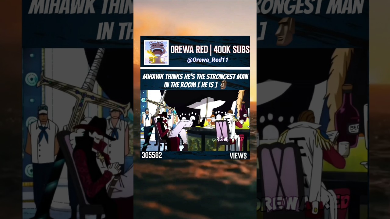 Strongest Swordsman for a reason #onepiece #mihawk