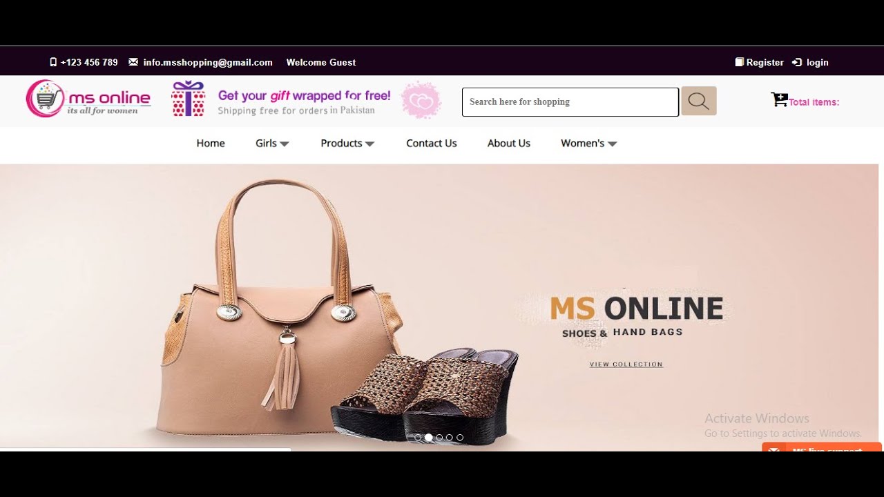 Online shopping project in  Php Mysqli || Maria saleem