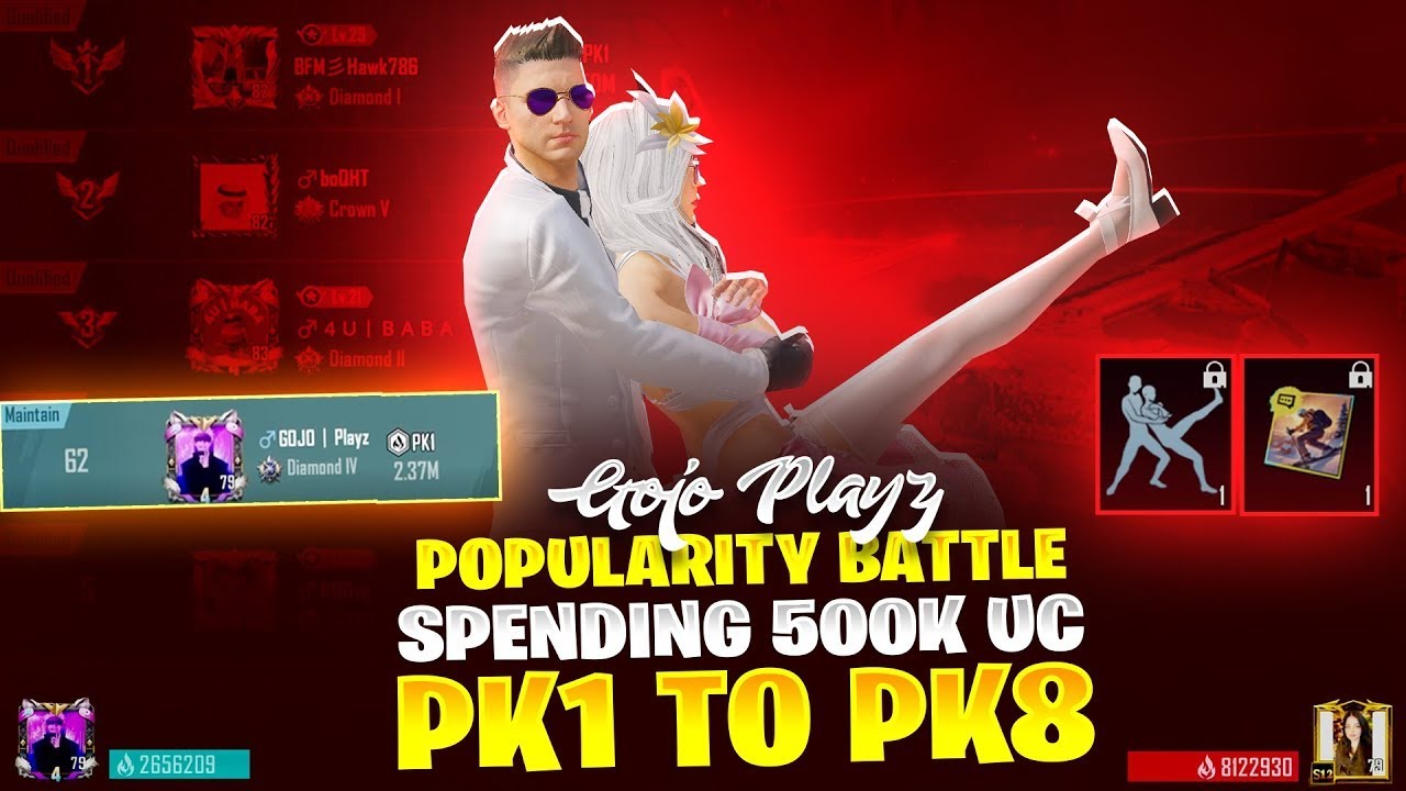 Popularity Battle Journey😱 I My First Ever 300k+ Views Video I 500K-Uc Spended🤯on Popularity Battle
