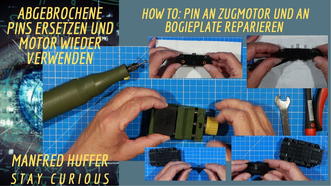 How To: Reparatur Bluebrixx bzw. Lego Zugmotor (Pinersatz)