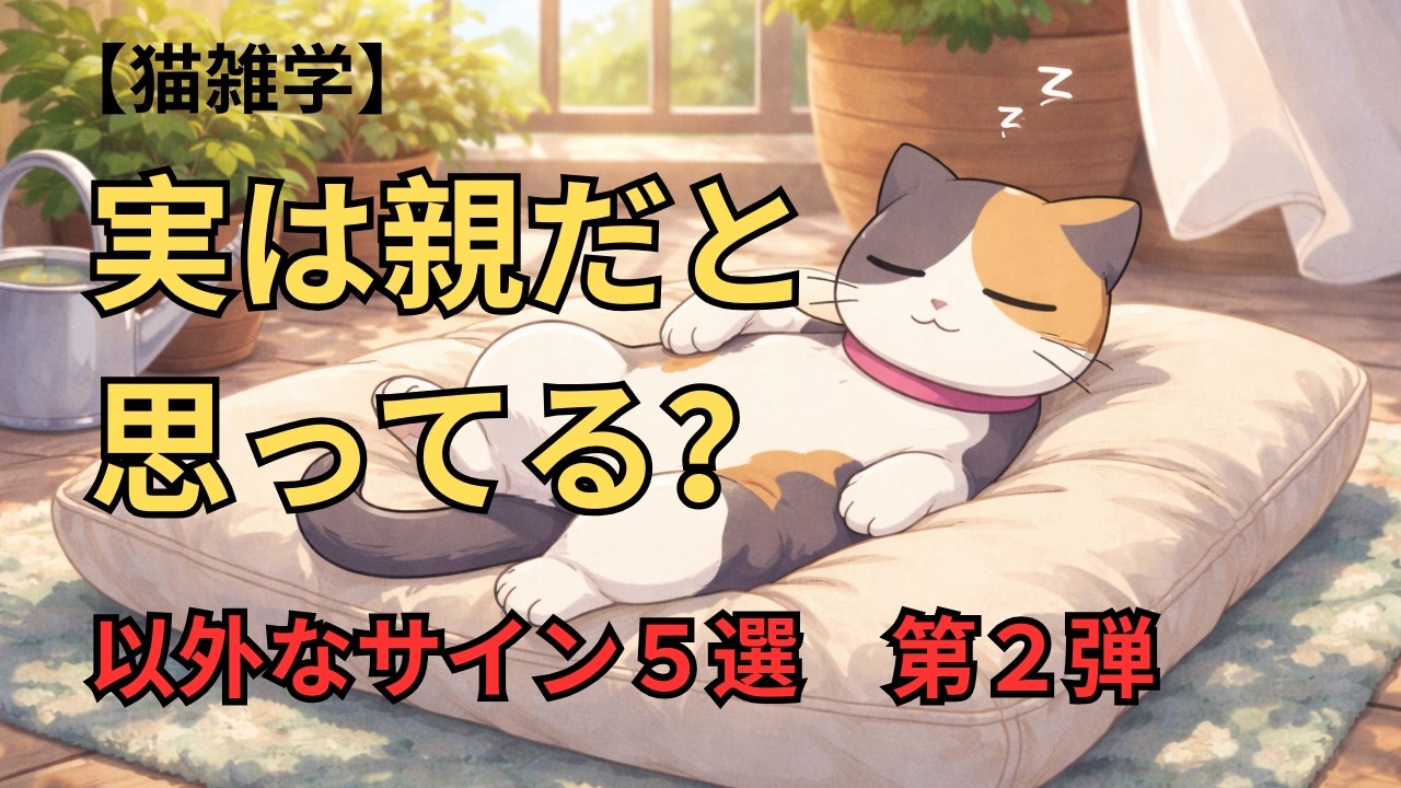 【猫の雑学】猫は飼い主を親だと思っている？行動学でわかる5つのサイン　第２弾