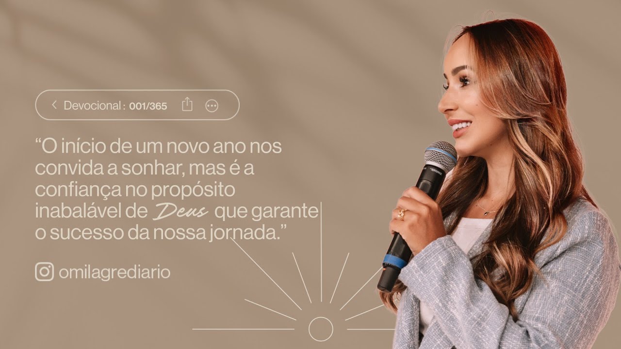 DEVOCIONAL/ORAÇÃO DO DIA - (01 | JANEIRO) - FABIOLA MELO - MILAGRE DIÁRIO 001/365