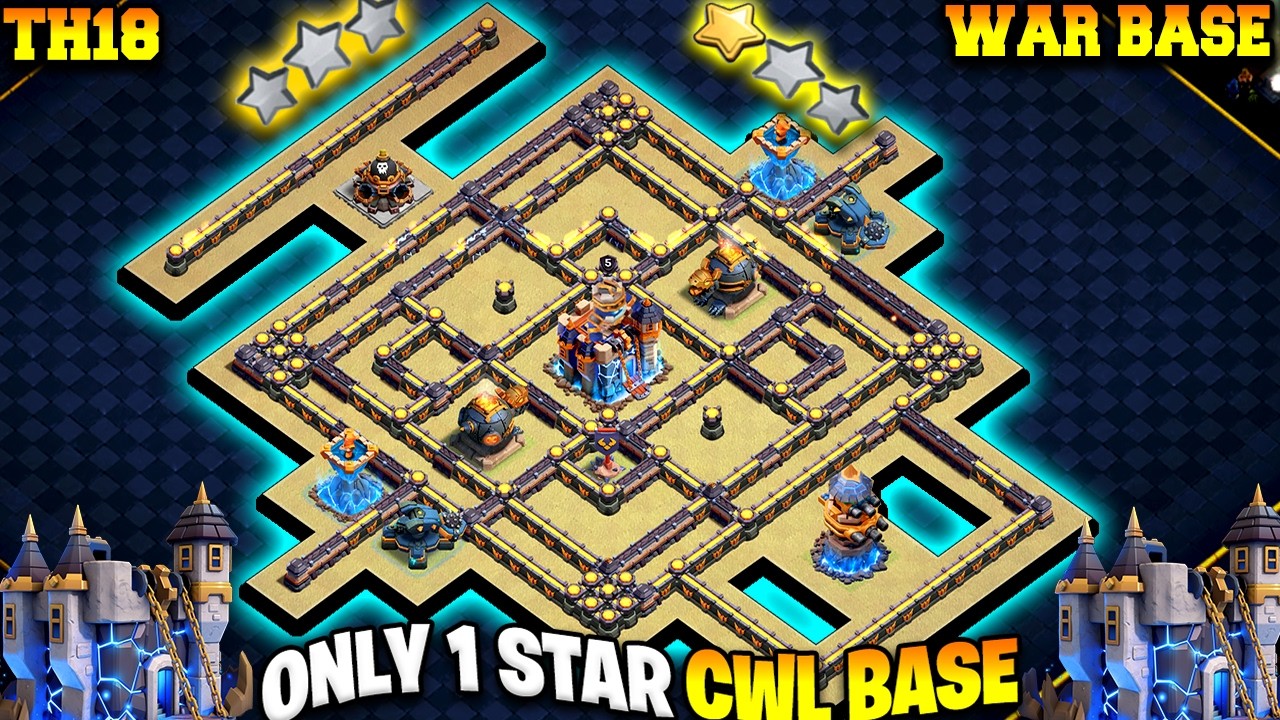 ANTI 3 STAR TH18 WAR BASE WITH LINK | NEW TH18 BEST PUSHING BASE 2026 | CLASH OF CLANS TH18 BASE