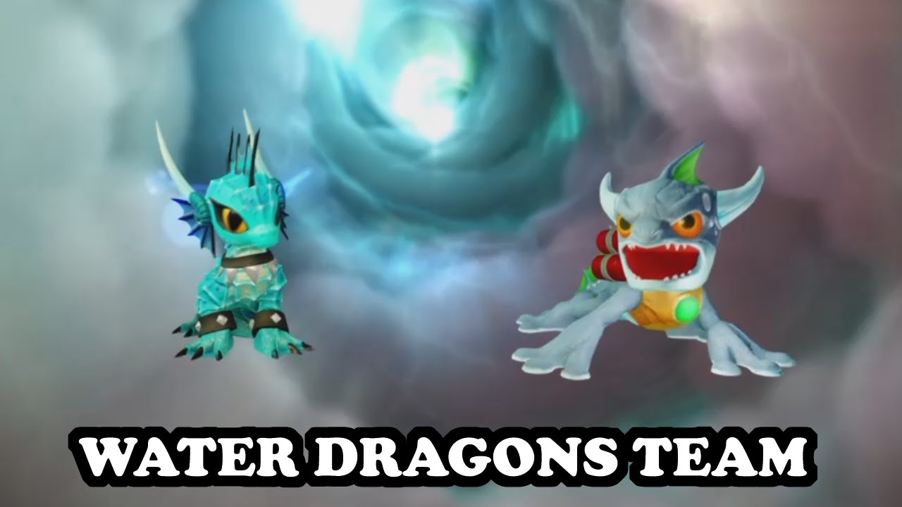 Skylanders Imaginators - Echo & S2 Zap GAMEPLAY - WATER DRAGONS TEAM