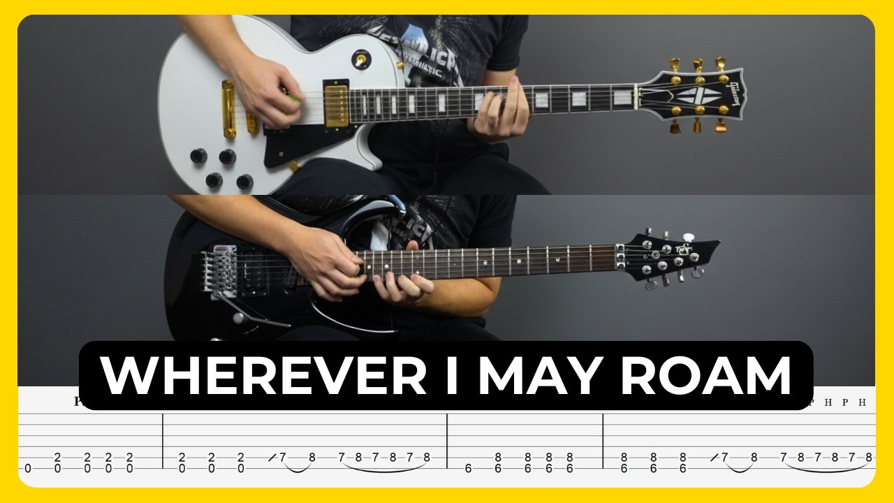 Wherever I May Roam - Metallica | Tabs | Guitar Lesson | Cover | Tutorial | Solo | All Guitar Parts