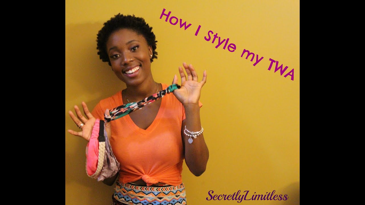 Natural Hair | How to style a TWA using headbands (4c Hair)