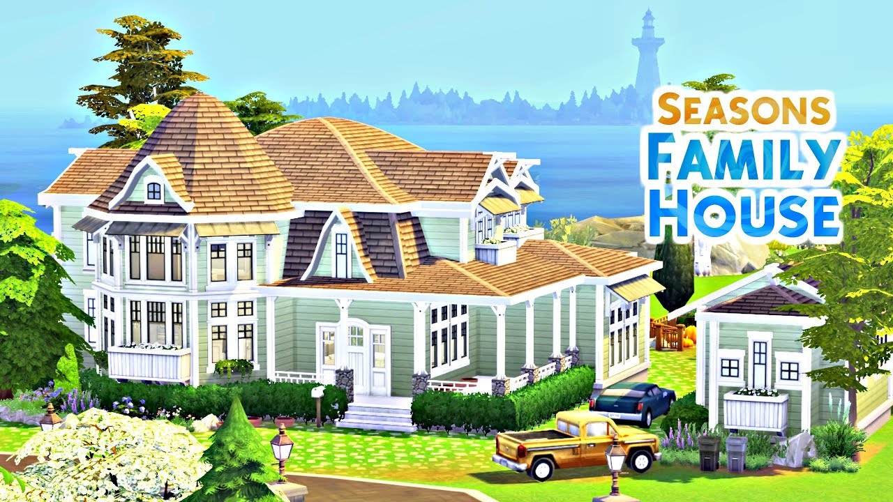СЕМЕЙНЫЙ ДОМ SEASONS | Sims 4 Быстрая постройка