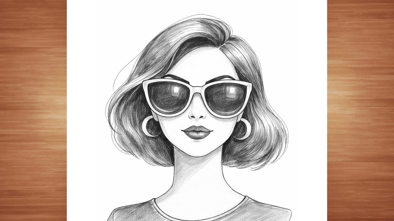 How to Draw a Girl | Step by Step Face Pencil Sketch Full Tutorial for Beginners