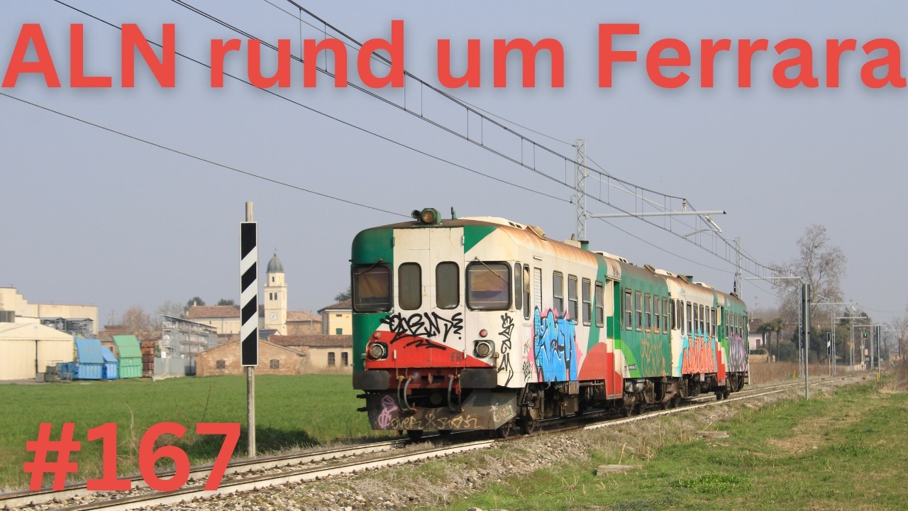 ALn 663 und 668 auf den Strecken zwischen Ferrara und Parma und weiterer verkehr in Ferara [#167]
