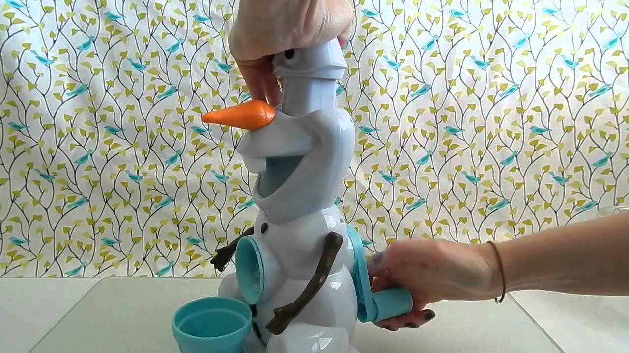 Olaf Snow Cone Maker Disney Frozen Machine Toy Review