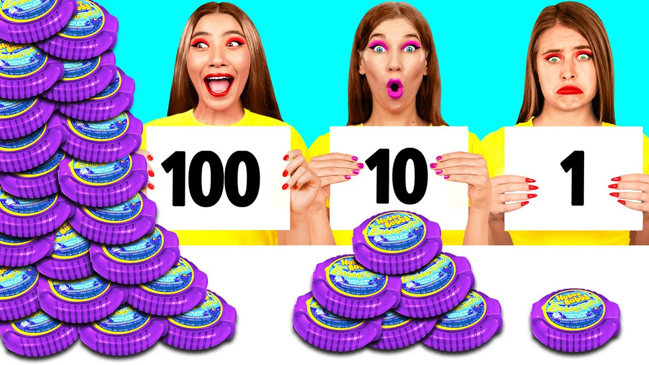 100 Слоев Еды Челлендж | Смешные Cитуации от GoFun Challenge